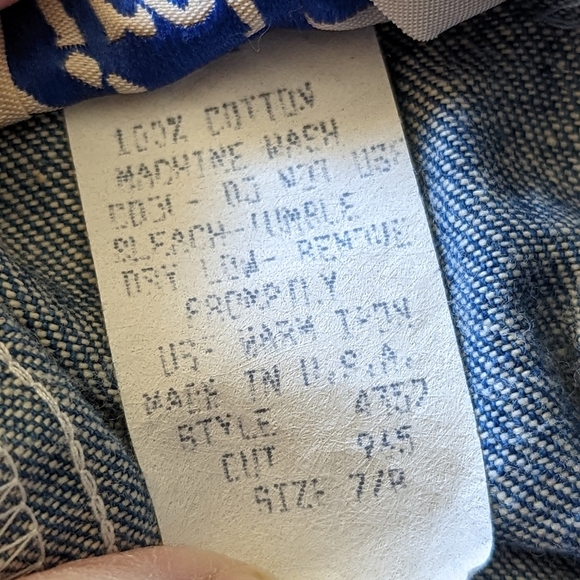 Circle T Vintage 80s Denim Maxi Full A-Line Skirt Size 7/8 - Picture 6 of 7